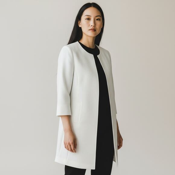 Alex Marie Jackets & Blazers - Alex Marie long white blazer oversized light jacket professional career chic 4